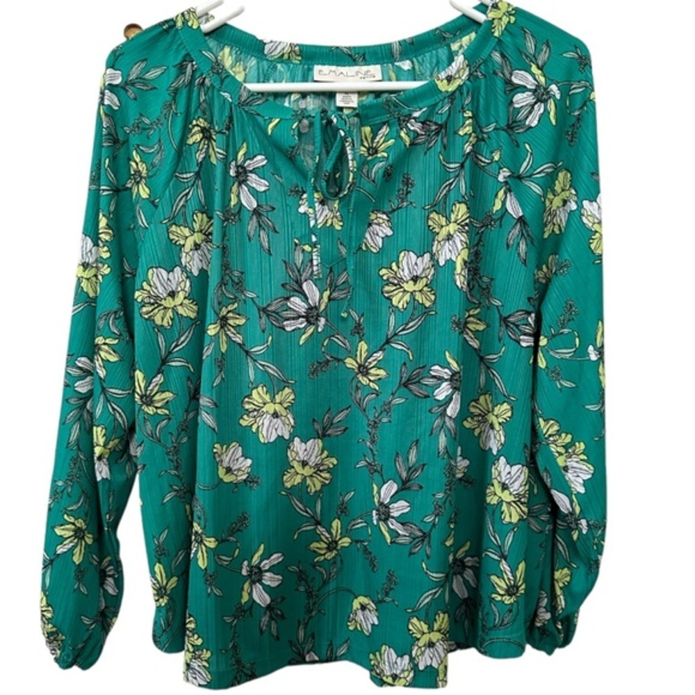 Emailing  top size PL floral green